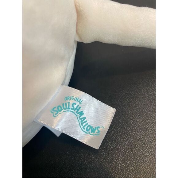 SQUISHMALLOWS Light Pink/Cream Happy Smiling Cow Steer Poly Stuffed Animal Toy L - Picture 5 of 9